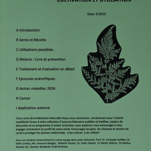 Artemisia annua anamed: cultivation et utilization